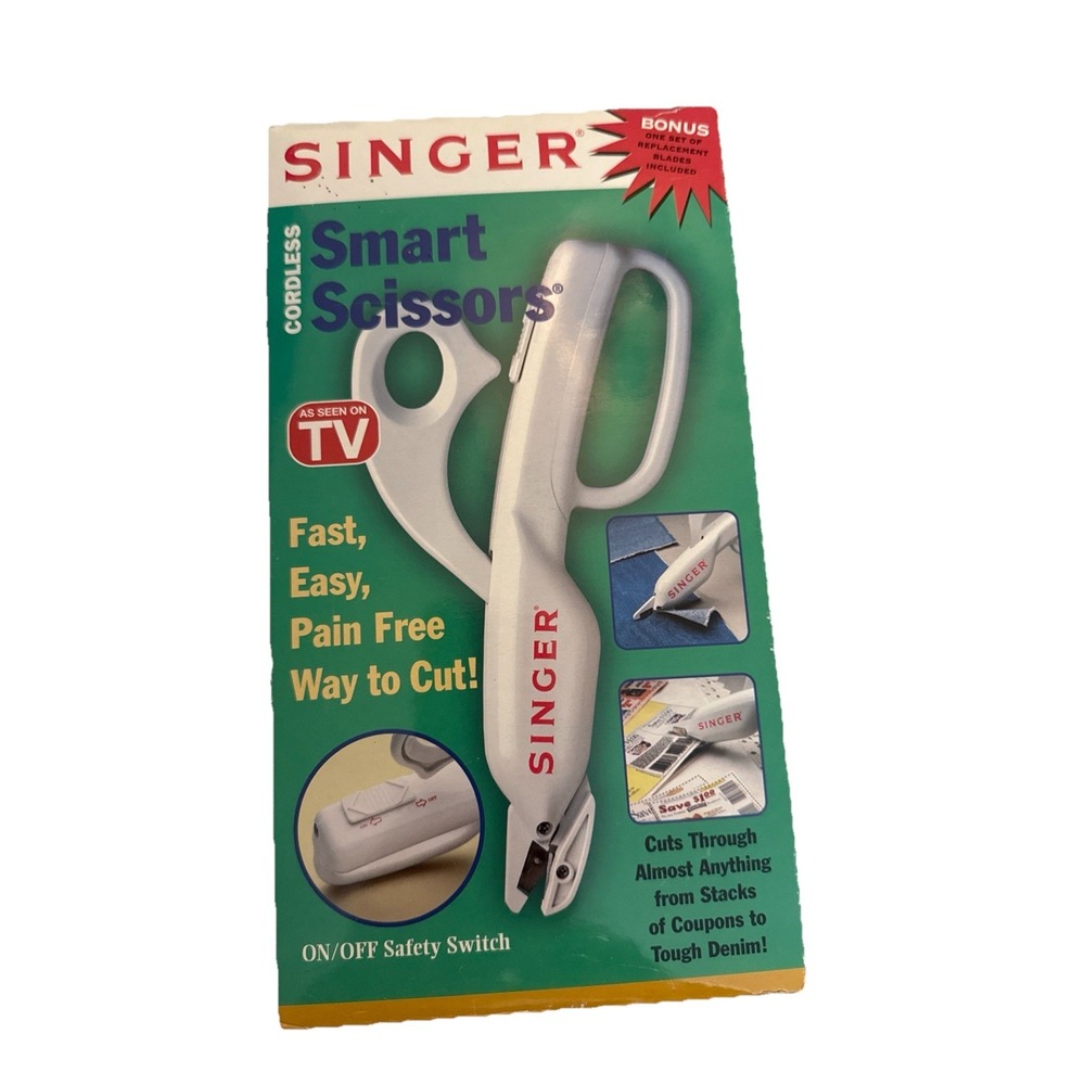 Singer Cordless Smart Electric Scissors | Extra Blades Included  NEW